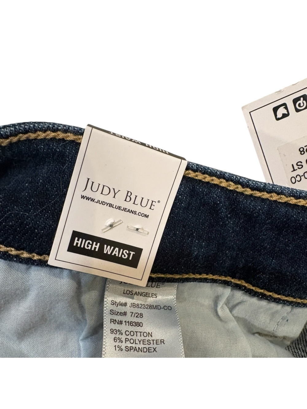 Judy Blue High Waist Boyfriend Fit Distressed Jeans - Picture 7 of 7
